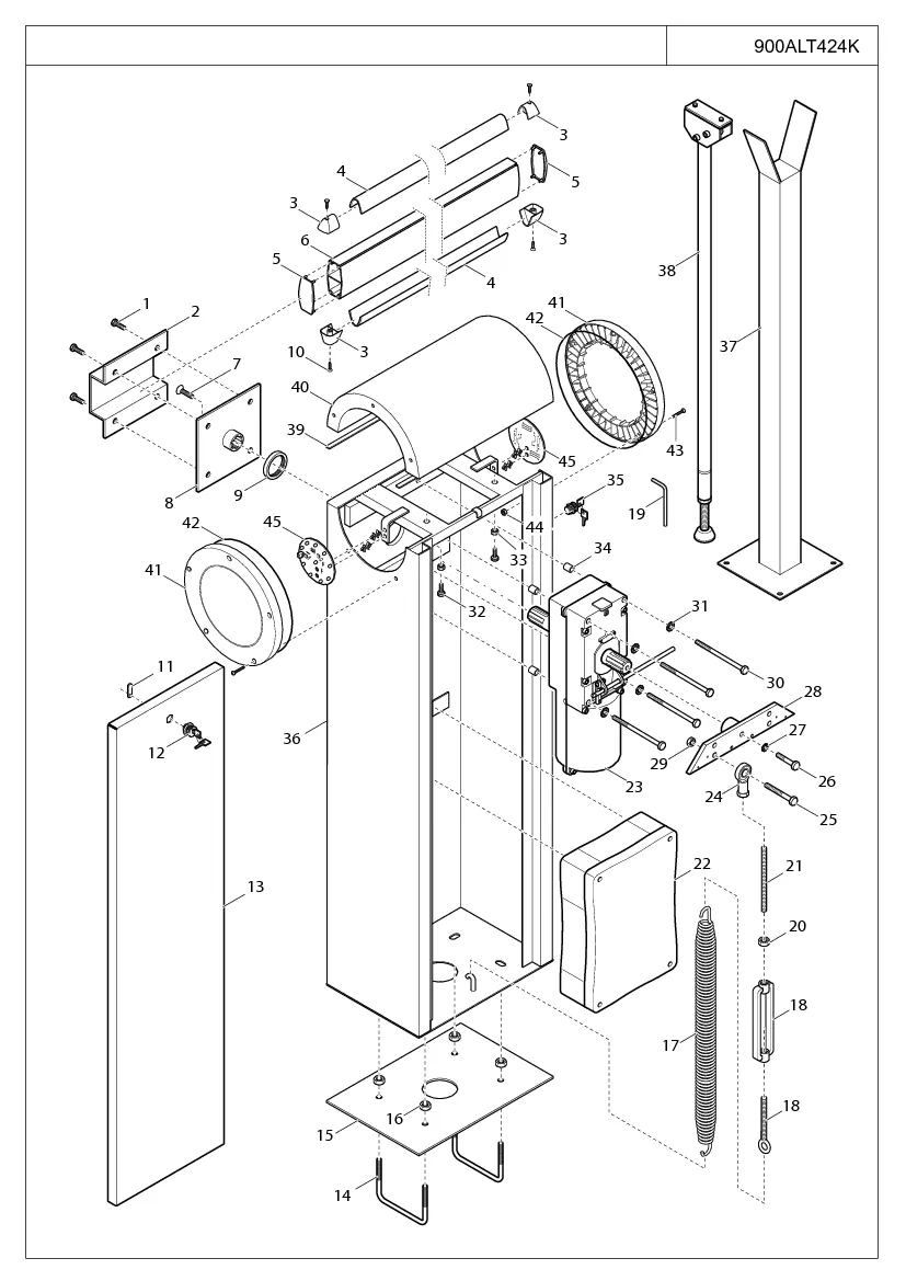 Σχέδιο ανταλλακτικών KEY Automation ALT424K / BR4-24K