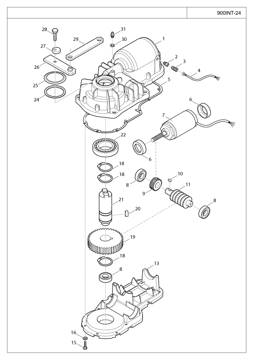 Σχέδιο ανταλλακτικών KEY Automation INT3024 - UNDER