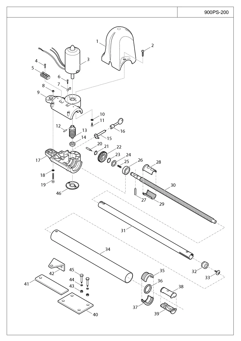 Σχέδιο ανταλλακτικών KEY Automation PS200
