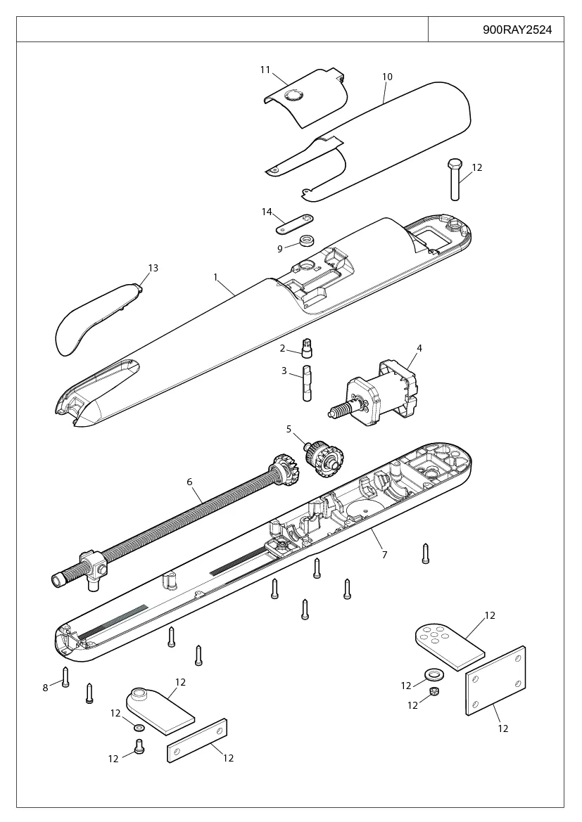 Σχέδιο ανταλλακτικών KEY Automation RAY2224