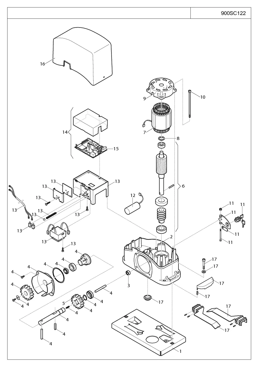 Σχέδιο ανταλλακτικών KEY Automation SC122
