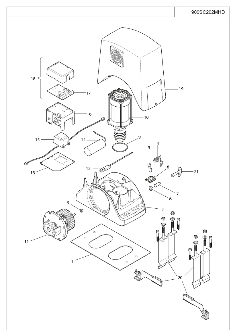 Σχέδιο ανταλλακτικών KEY Automation SC202MHD