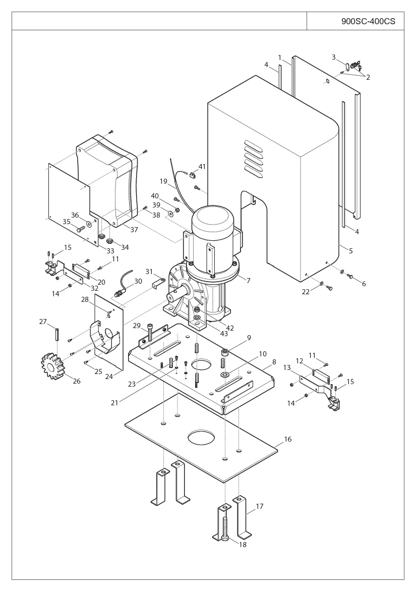 Σχέδιο ανταλλακτικών KEY Automation SC400CS