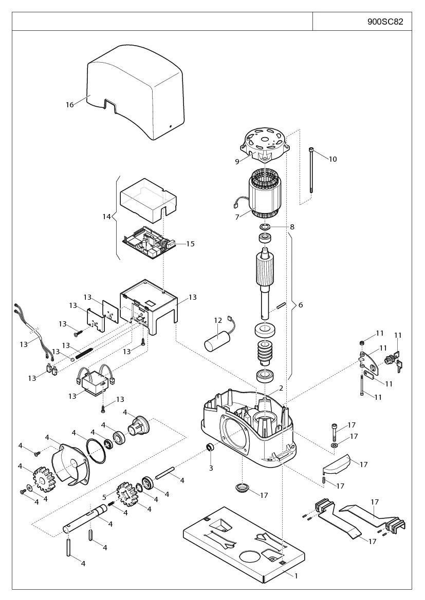 Σχέδιο ανταλλακτικών KEY Automation SC82
