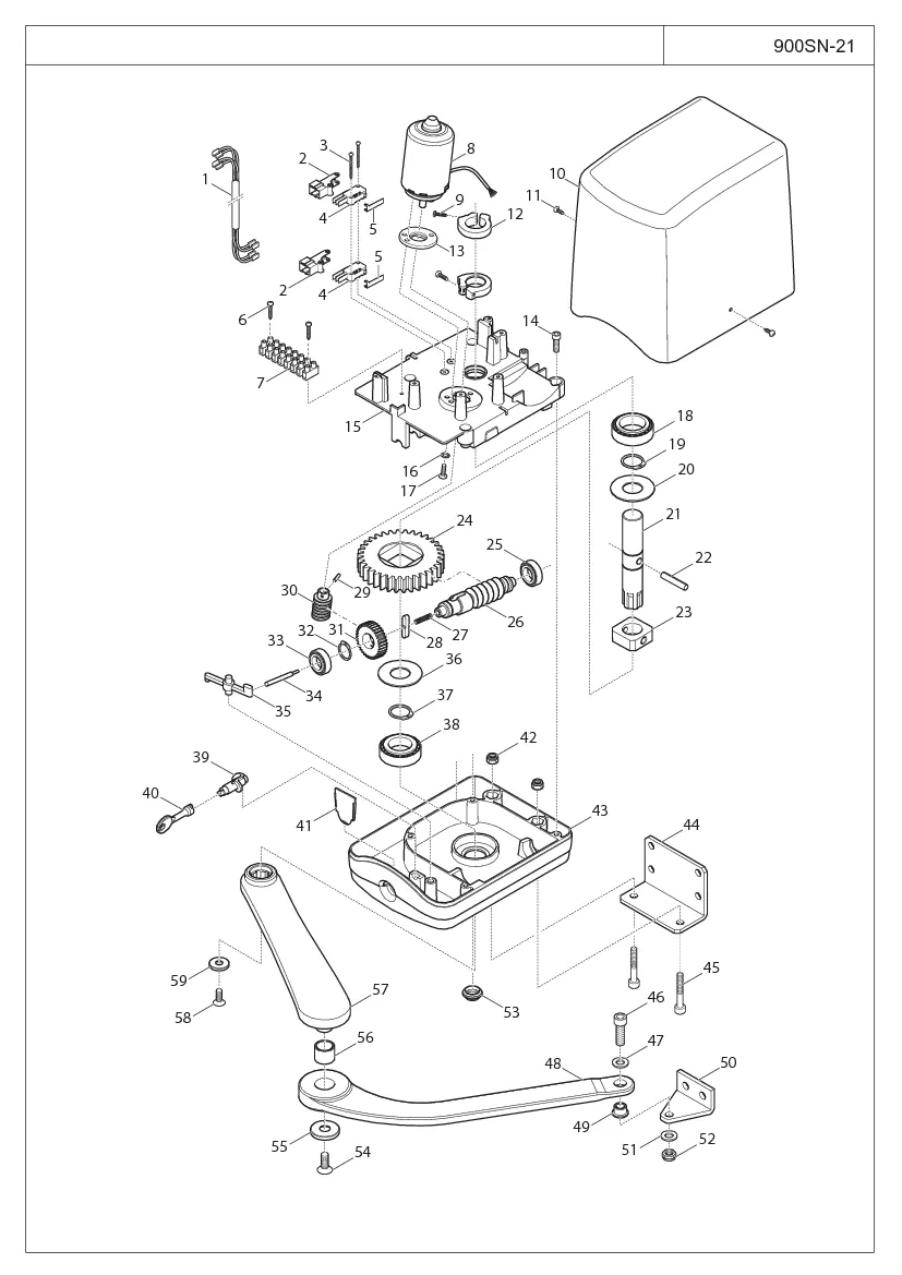 Σχέδιο ανταλλακτικών KEY Automation SN21 - MEWA2