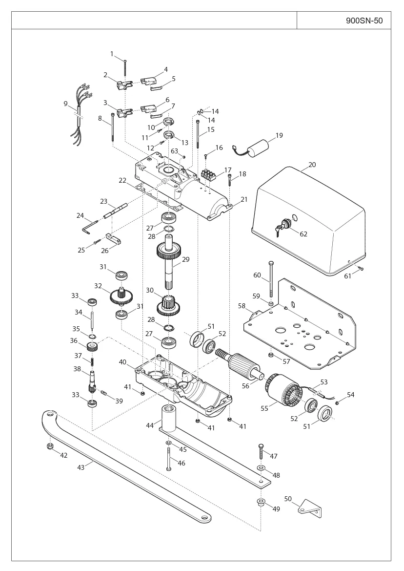 Σχέδιο ανταλλακτικών KEY Automation SN3 - MEWA3
