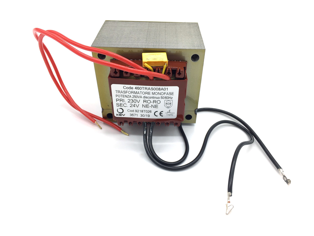 Μετασχηματιστής 230 V / 24 V 250 VA με θερμική προστασία