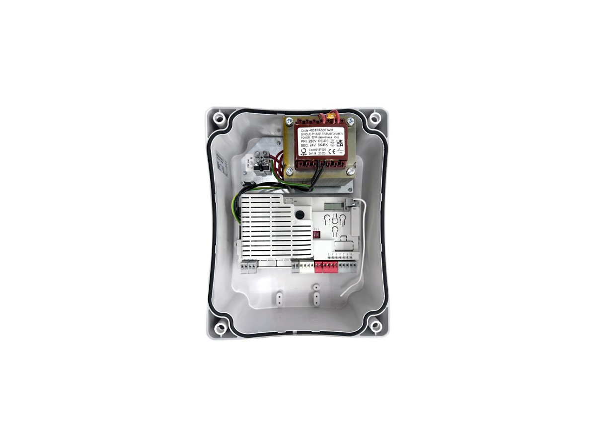 KEY AUTOMATION CT20324E - Πλακέτα ελέγχου 2 μοτέρ με encoder για ανοιγόμενη 24 V, με δέκτη, σε κουτί