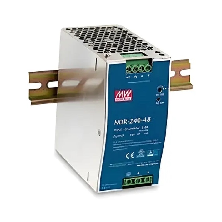 Meanwell NDR-240-48 Τροφοδοτικό Ράγας 240W/48VDC/5A Pfc Slim
