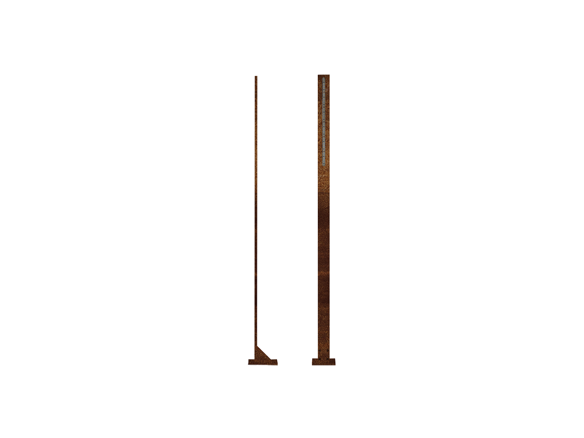 KEY AUTOMATION STIKTC - Φωτιστικό κήπου LED STIK, corten, ύψος 986 mm