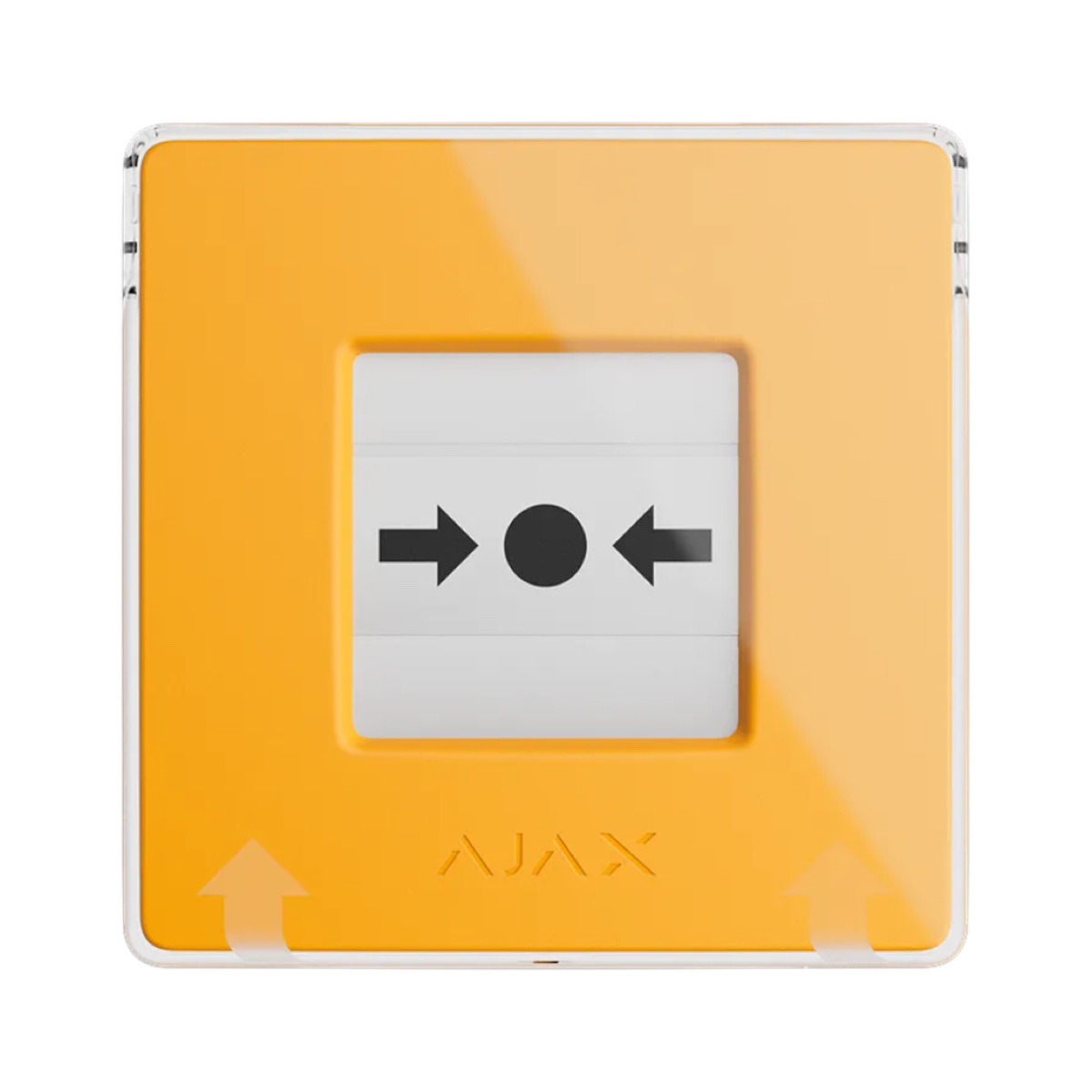 AJAX - MANUAL CALL POINT (YELLOW) Ασύρματο μπουτόν επίτοιχης τοποθέτησης για χειροκίνητη αναγγελία συναγερμού και χρήση σεναρίων αυτοματισμού, σε κίτρινο χρώμα