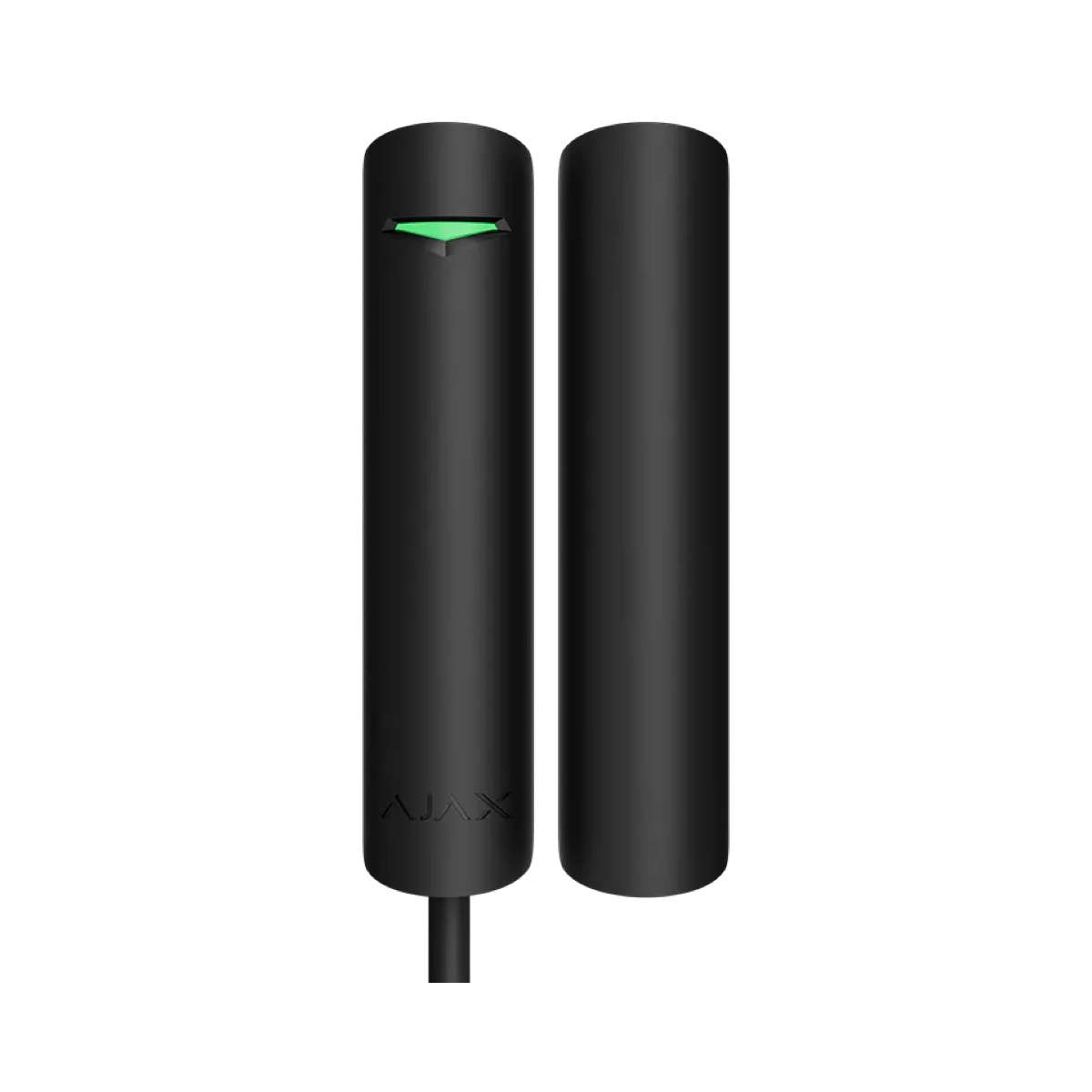 AJAX - DOOR PROTECT PLUS FIBRA BLACK Μαγνητική επαφή FIBRA, με ενσωματωμένους αισθητήρες κραδασμού και κλίσης σε μαύρο χρώμα