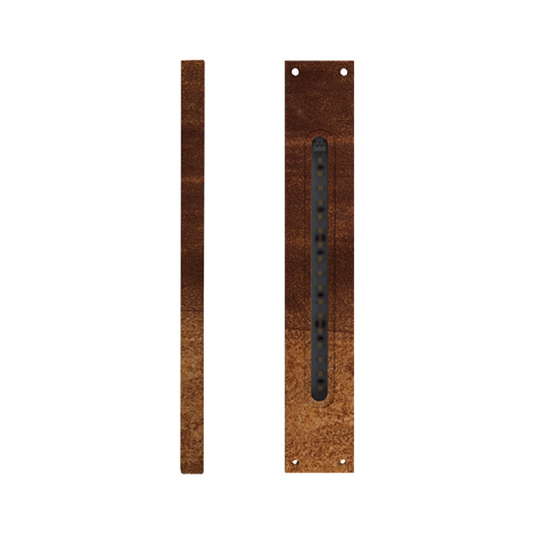 KEY AUTOMATION STIKFC - Φωτιστικό κήπου LED STIK, corten, ύψος 240 mm 1