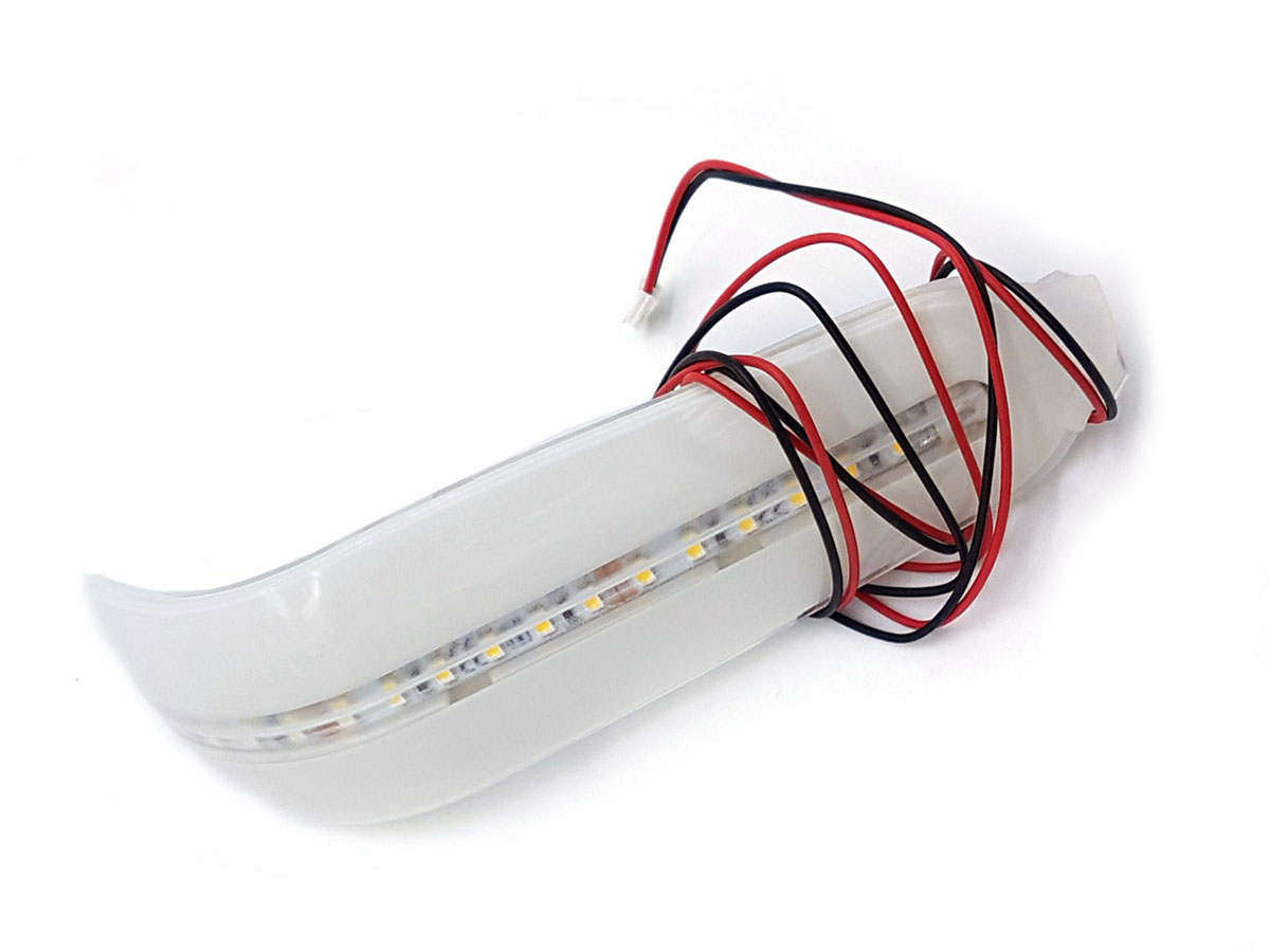 Μάσκα LED RAY RAL9010 με φωτισμό