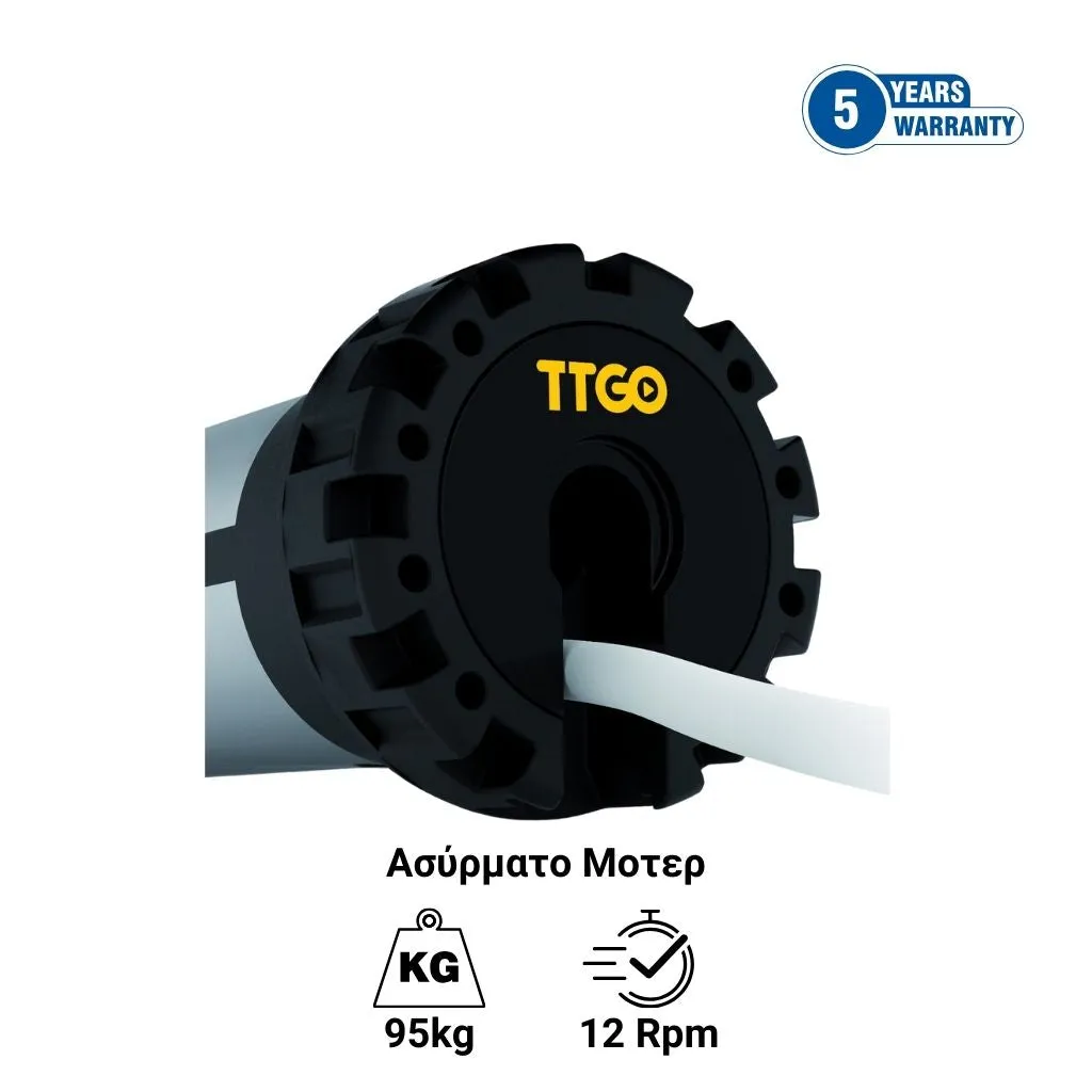 Nice TTGO TG ME 5012 - Ασύρματο σωληνωτό μοτερ ρολού με ηλεκτρονικά όρια