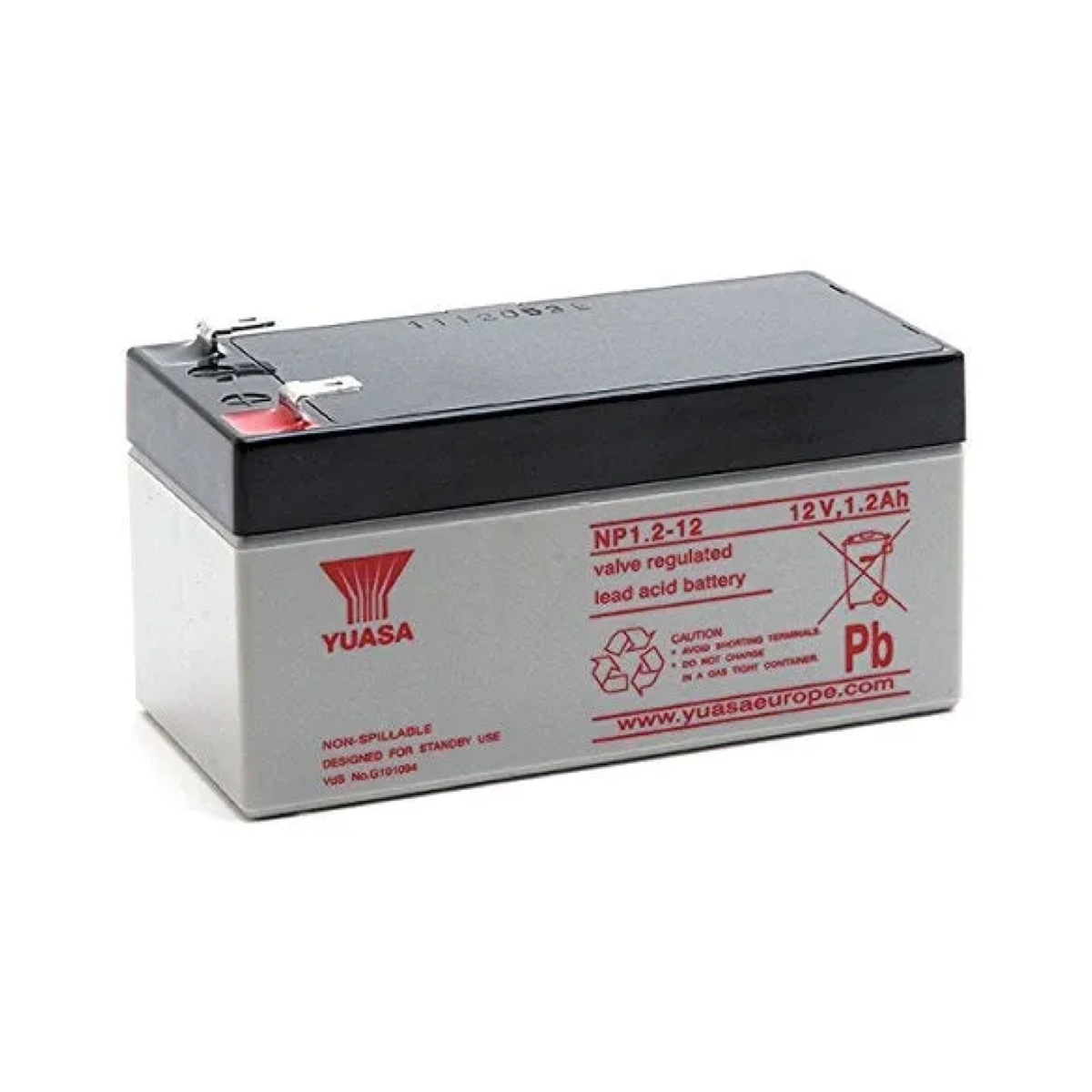 YUASA - BATTERY 12V 1.2AH Επαναφορτιζόμενη μπαταρία 12V / 1,2Ah