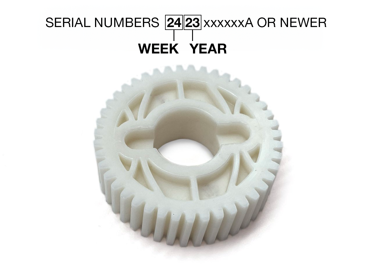 Γρανάζι Z43 μειωτήρα TURBO / SUN 500 kg 24 V (σειριακός 2423xxxxxxA ή νεότερος)