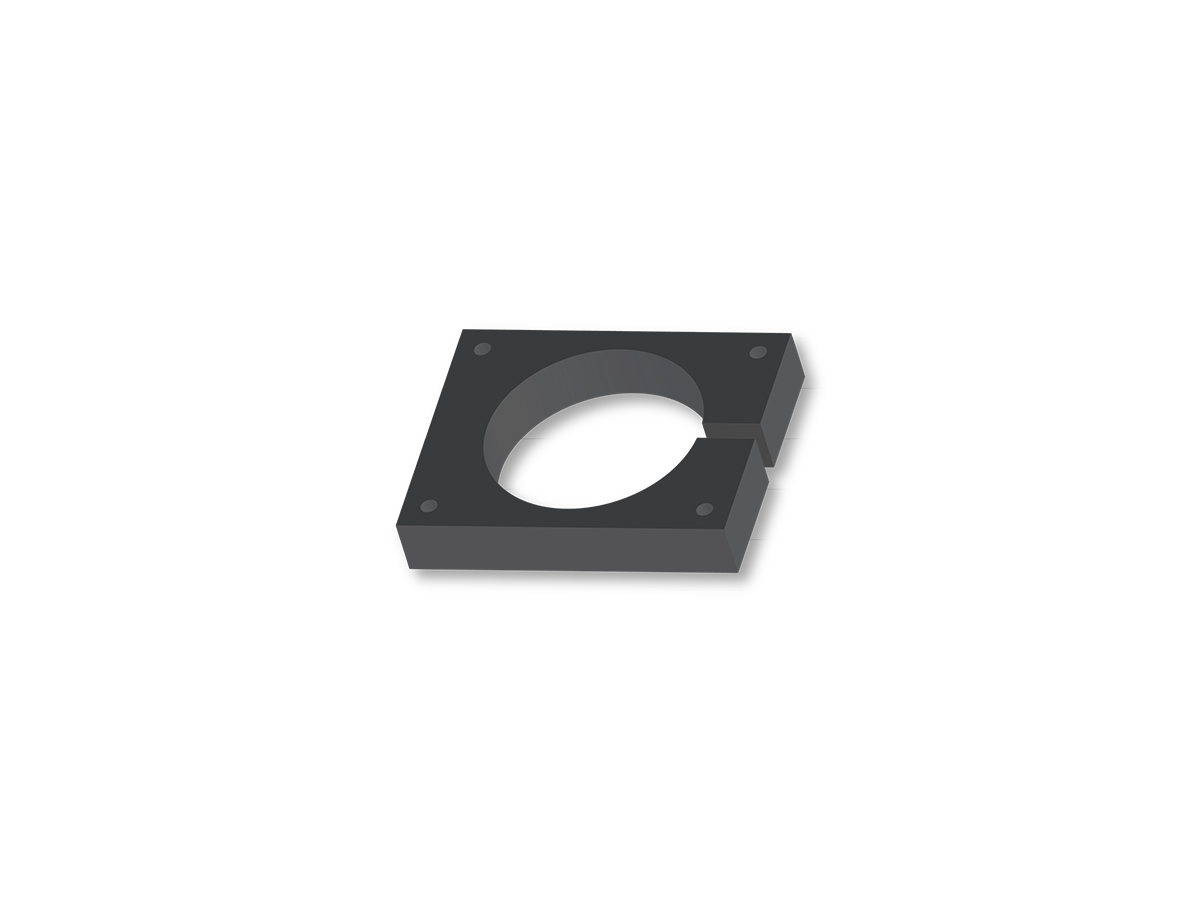 KEY AUTOMATION STI3D - Αντιπλάκα στερέωσης φωτιστικού, γκρι RAL 7016