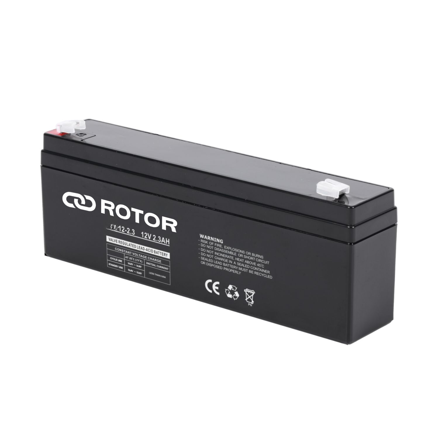 ROTOR 12V-2.3Ah Battery VRLA Lead Acid