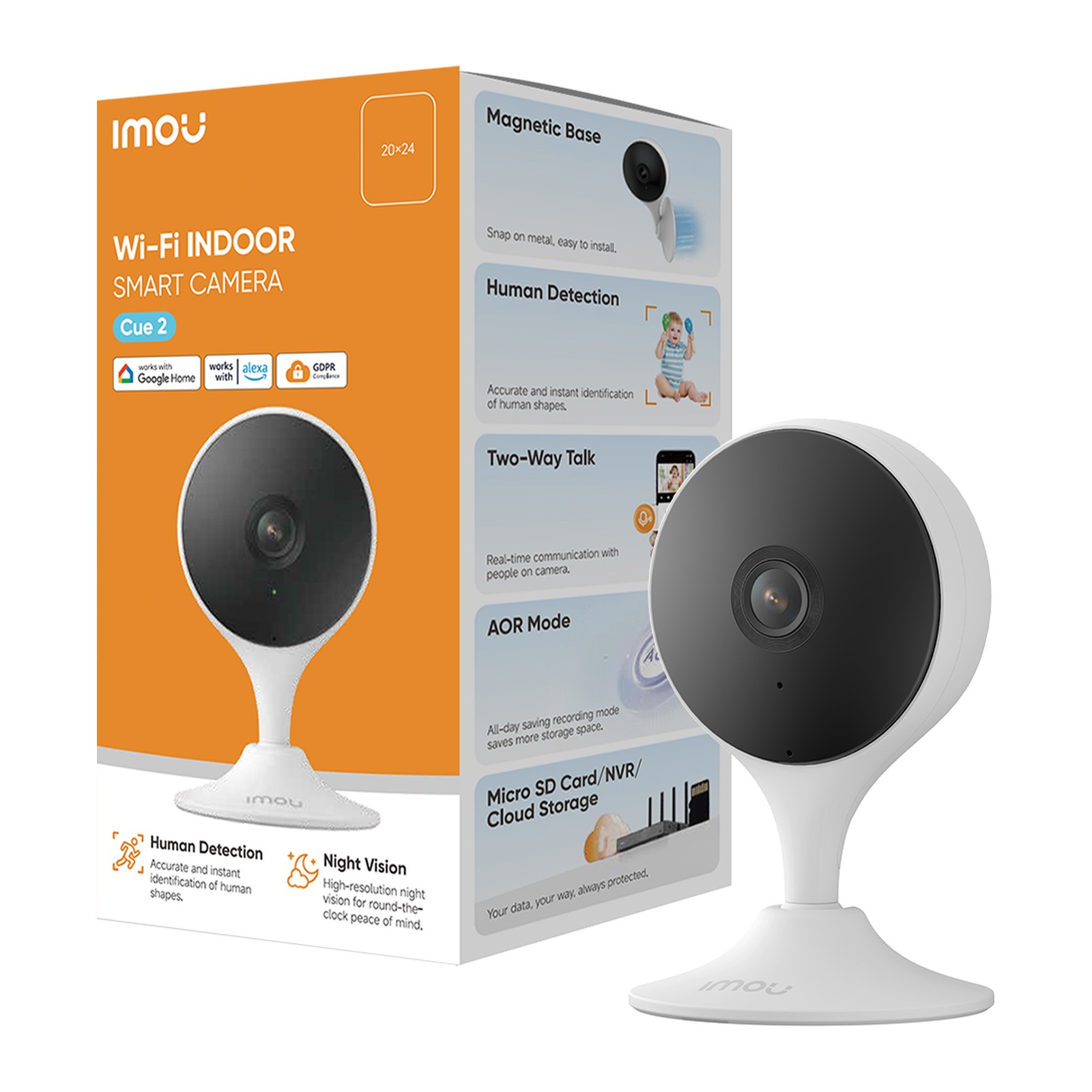 IMOU Cue 2 3MP – κάμερα και συσκευασία