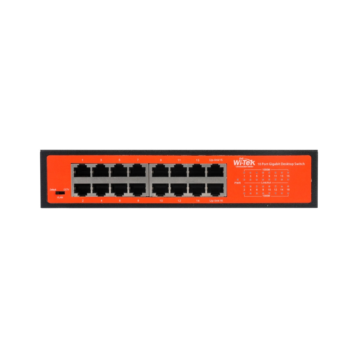 WI-TEK - WI-SG116D V3 Switch 16 θυρών 1000Mbps με VLAN. Mεταλλικό περίβλημα
