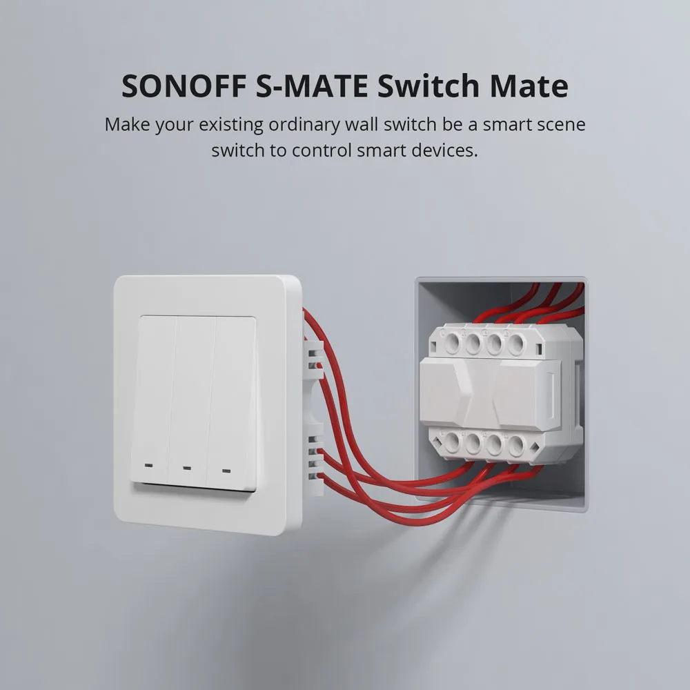 Sonoff S-MATE Έξυπνος Ενδιάμεσος Διακόπτης (μπαταρίας) 3