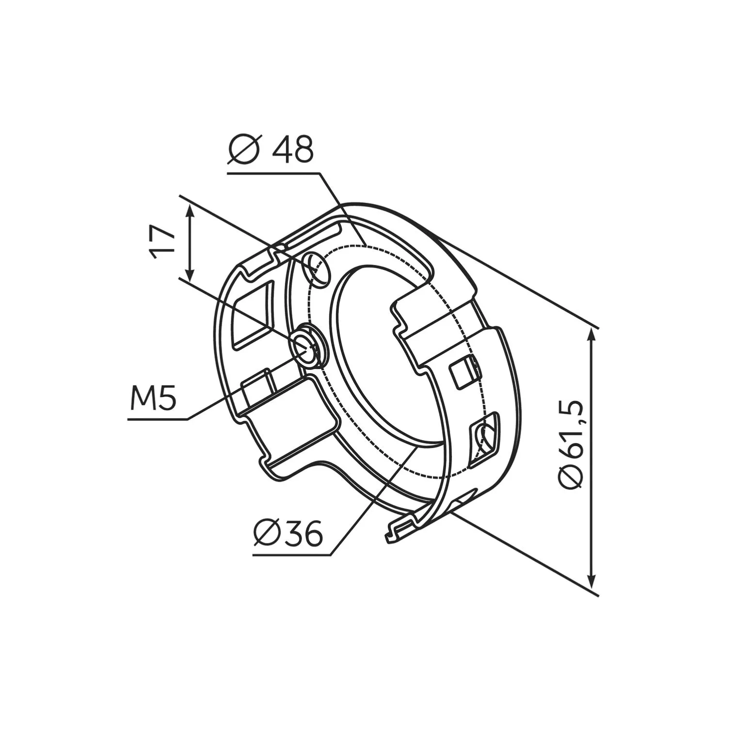Nice 535.10100 Βάση αλουμινίου με ελατήριο 100x60, για τα TG M SH