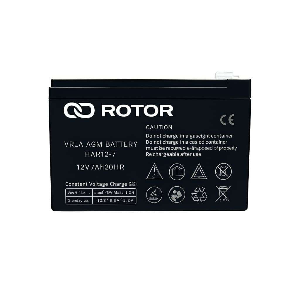ROTOR 12V 7.2Ah Battery VRLA Lead Acid
