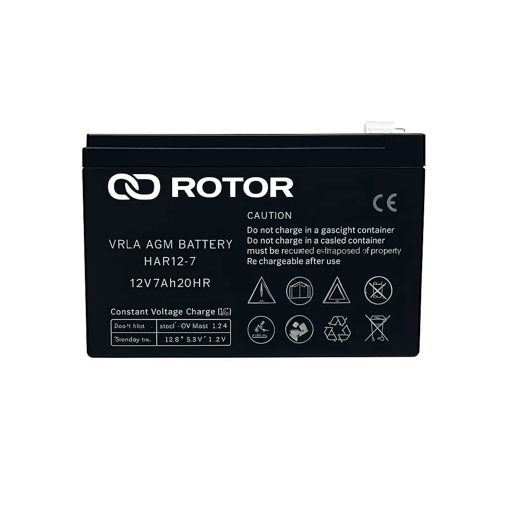 ROTOR 12V 7.2Ah Battery VRLA Lead Acid