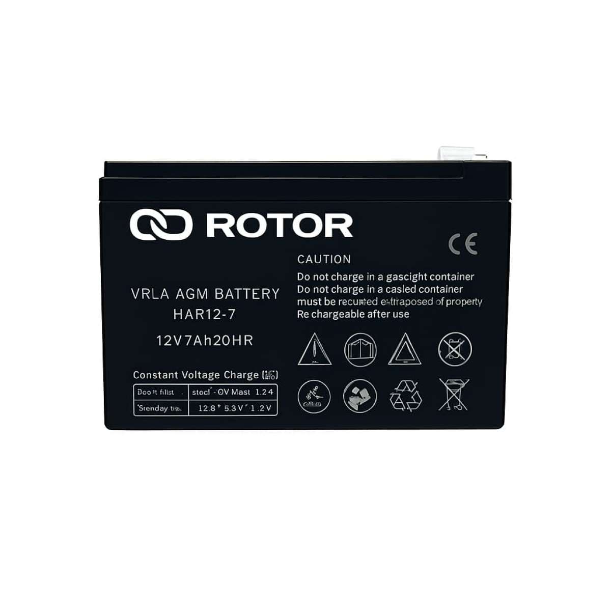 ROTOR 12V 7.2Ah Battery VRLA Lead Acid