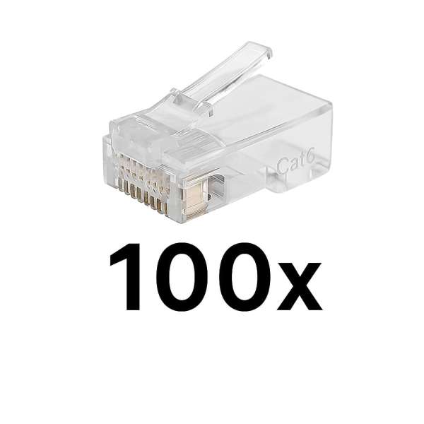 ROTOR RJ45 Βύσματα Δικτύου Cat6 (100τμχ)