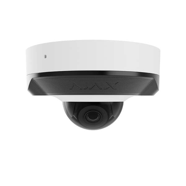 AJAX - DOMECAM MINI (5 MP/2.8mm) WHITE Ενσύρματη IP MiniDome κάμερα ανάλυσης 5MP (2800 x 1620px), με γωνία θέασης 100° - 110° και ενσωματωμένο μικρόφωνο, σε λευκό χρώμα.
