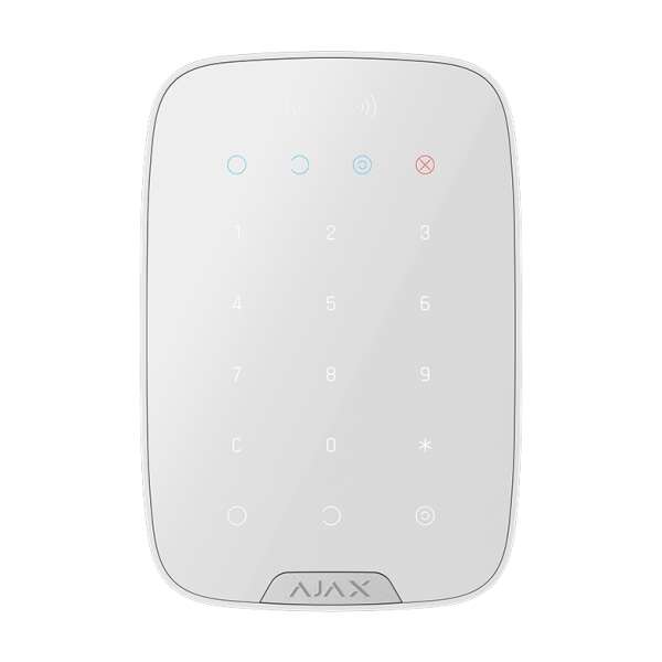 AJAX - KEYPAD PLUS SUPERIOR WHITE Ασύρματο πληκτρολόγιο αφής SUPERIOR, με ενσωματωμένο Proximity Reader, σε λευκό χρώμα.