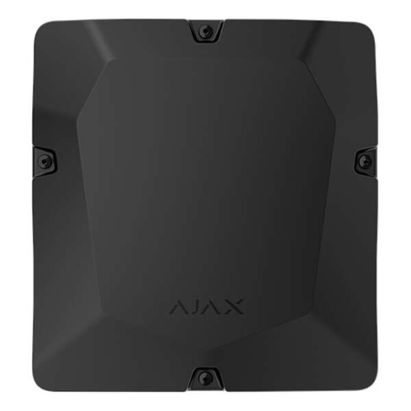 AJAX - CASE D (430) BLACK Κουτί διακλάδωσης οκτώ θέσεων και για δύο μπαταρίες (έως 18Ah), για ασφαλή ενσύρματη σύνδεση συσκευών Ajax Fibra, σε μαύρο χρώμα.