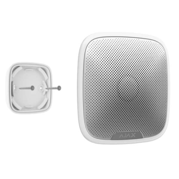 AJAX - STREET SIREN WHITE Ασύρματη εξωτερική σειρήνα, σε λευκό χρώμα.