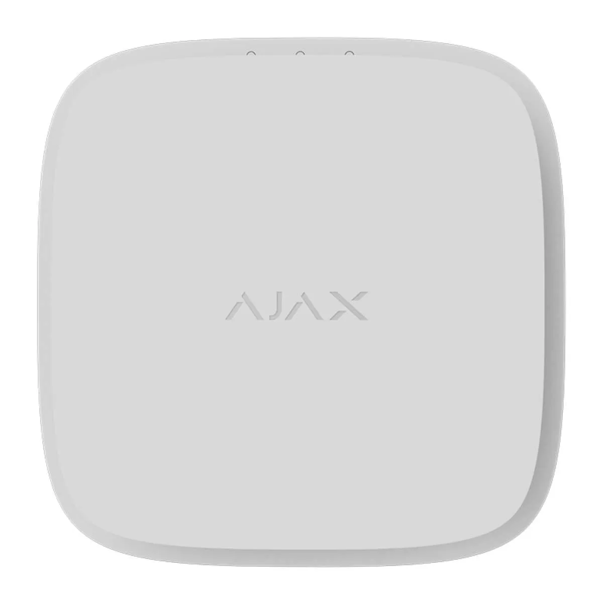 AJAX - FIRE PROTECT 2 RB (HEAT/SMOKE) WHITE Νέος ασύρματος ανιχνευτής καπνού και θερμοκρασίας με ενσωματωμένη σειρήνα, σε λευκό χρώμα.