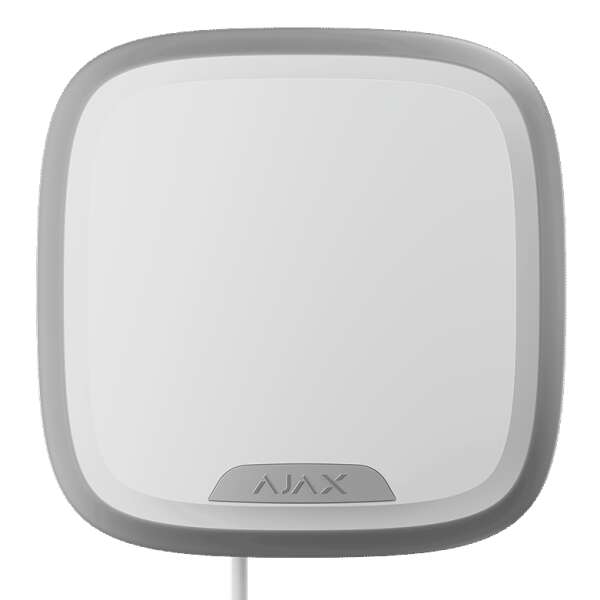 AJAX - STREET SIREN PLUS FIBRA WHITE Ενσύρματη εξωτερική σειρήνα PLUS FIBRA, σε λευκό χρώμα.