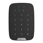 AJAX - KEYPAD PLUS BLACK Ασύρματο πληκτρολόγιο αφής με ενσωματωμένο Proximity Reader, σε μαύρο χρώμα.