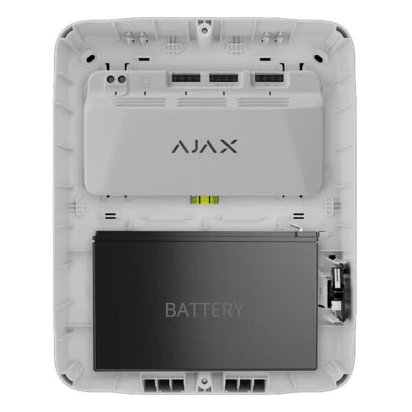 AJAX - CASE C (260) WHITE Κουτί διακλάδωσης μιας θέσης με υποδοχή για μια μπαταρία, για ασφαλή ενσύρματη σύνδεση συσκευών Ajax Fibra, σε λευκό χρώμα.