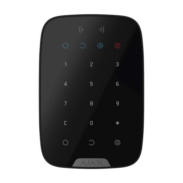 AJAX - KEYPAD PLUS SUPERIOR BLACK Ασύρματο πληκτρολόγιο αφής SUPERIOR, με ενσωματωμένο Proximity Reader, σε μαύρο χρώμα.
