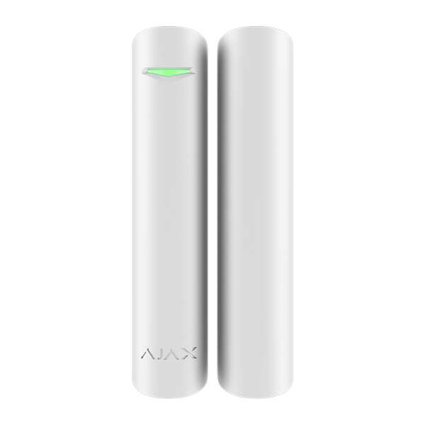 AJAX - DOOR PROTECT PLUS SUPERIOR WHITE Ασύρματη μαγνητική επαφή SUPERIOR, με ενσωματωμένους αισθητήρες κραδασμού και κλίσης, σε λευκό χρώμα.