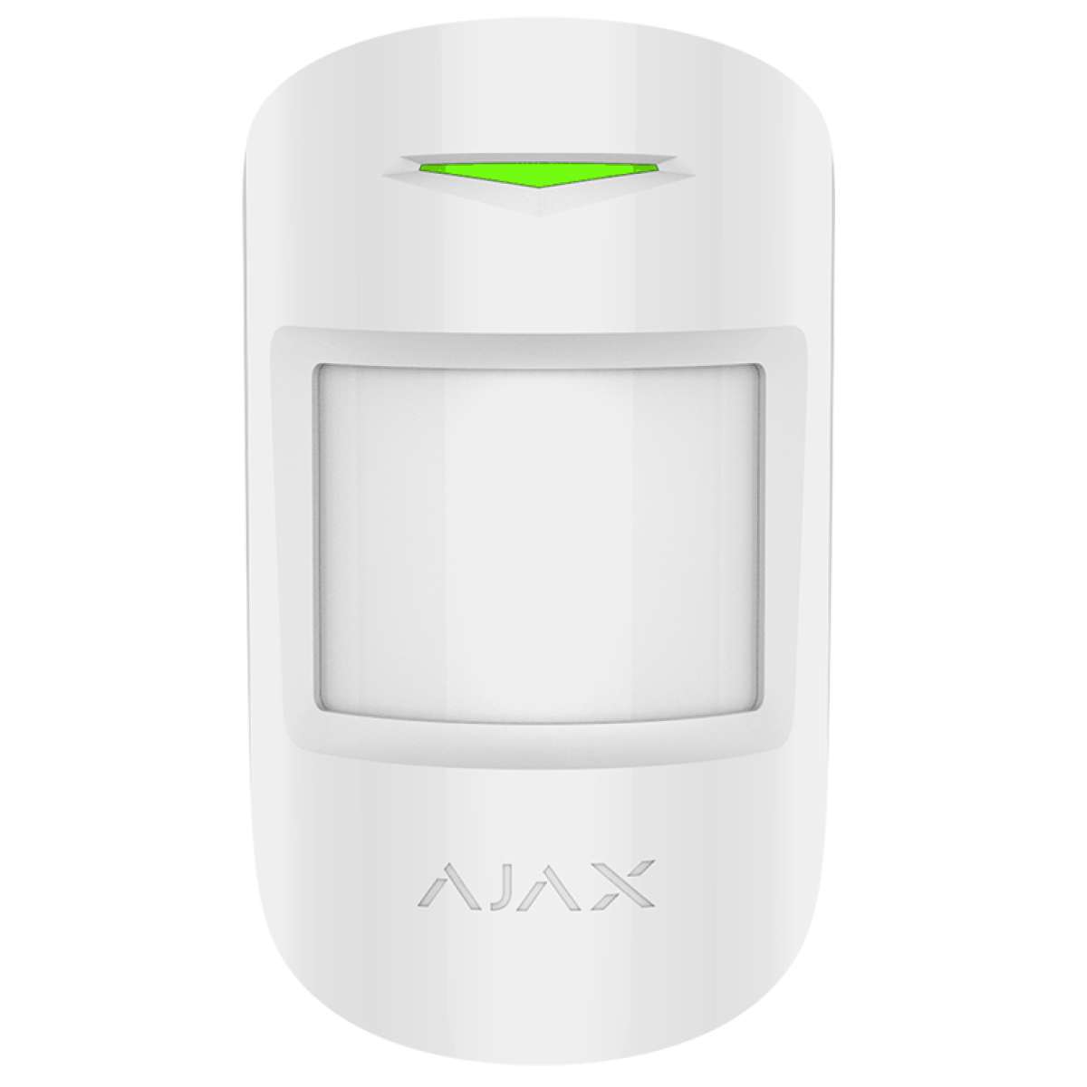 AJAX - MOTION PROTECT PLUS WHITE Ασύρματος ανιχνευτής κίνησης διπλής τεχνολογίας (PIR & Microwave), σε λευκό χρώμα.