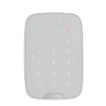 AJAX - KEYPAD PLUS WHITE Ασύρματο πληκτρολόγιο αφής με ενσωματωμένο Proximity Reader, σε λευκό χρώμα.