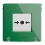 AJAX - MANUAL CALL POINT (GREEN) Ασύρματο μπουτόν επίτοιχης τοποθέτησης για χειροκίνητη αναγγελία συναγερμού και χρήση σεναρίων αυτοματισμού, σε πράσινο χρώμα.