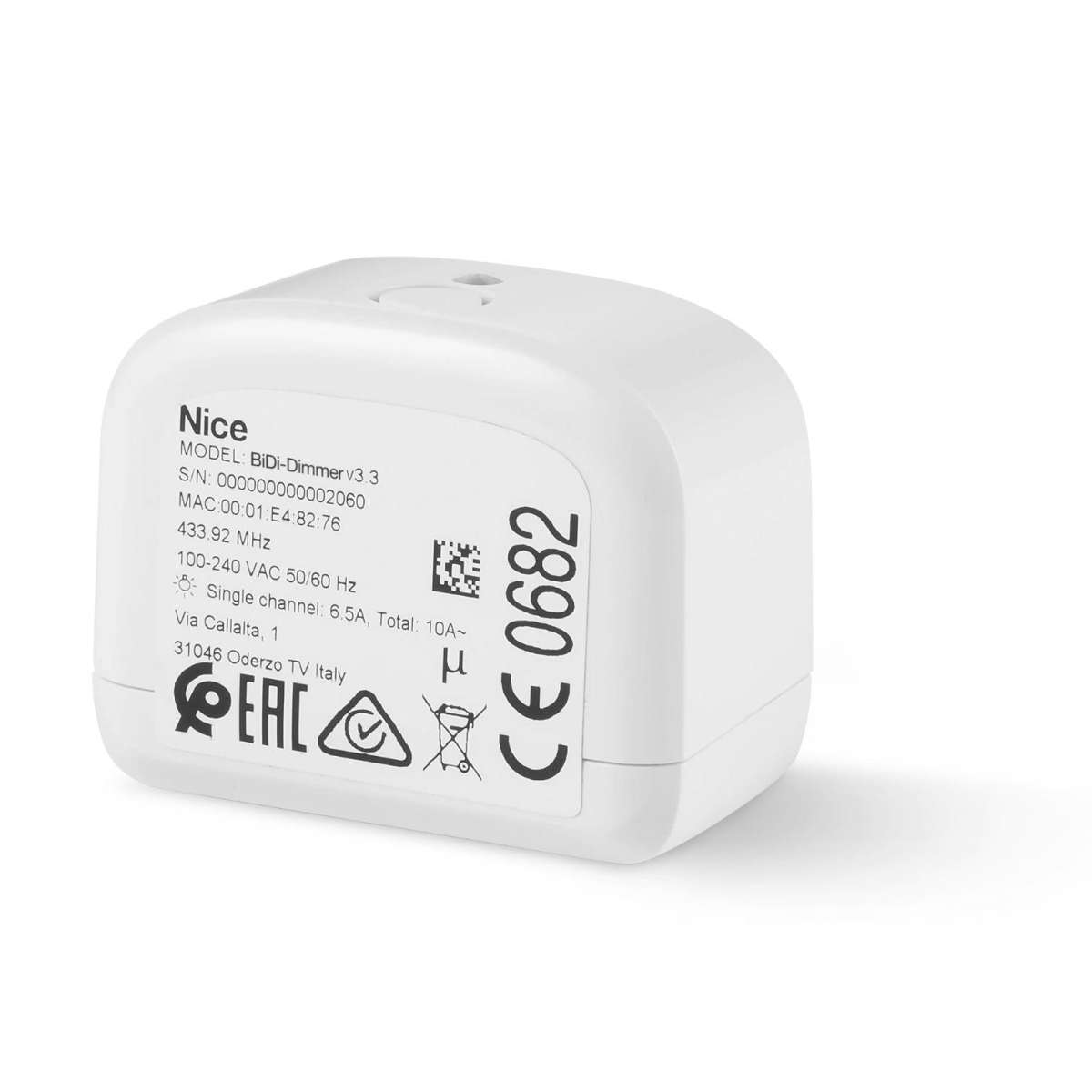 Nice BIDI-DIMMER - Αμφίδρομος δέκτης ελέγχου έντασης ενός φωτός (με μέτρηση κατανάλωσης)