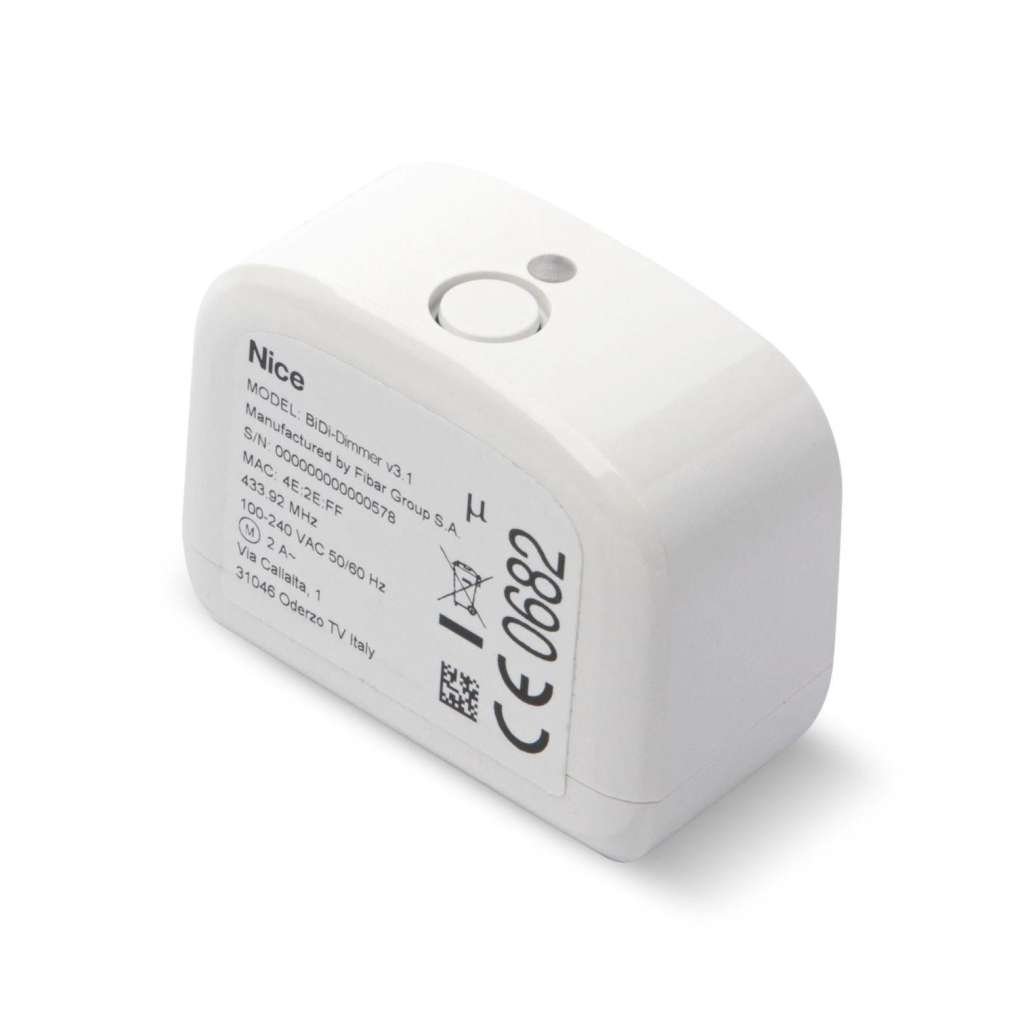 Nice BIDI-DIMMER - Αμφίδρομος δέκτης ελέγχου έντασης ενός φωτός (με μέτρηση κατανάλωσης)