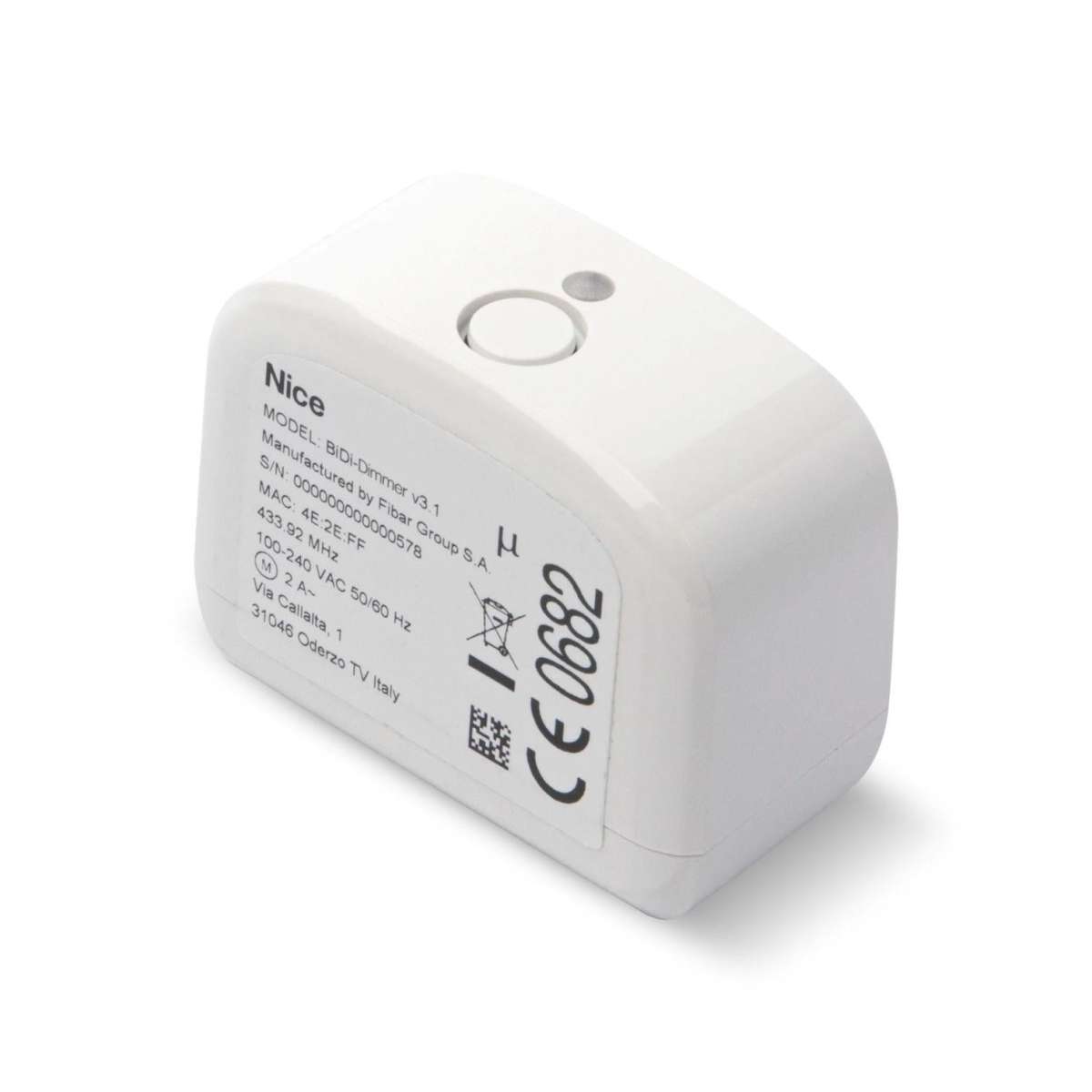 Nice BIDI-DIMMER - Αμφίδρομος δέκτης ελέγχου έντασης ενός φωτός (με μέτρηση κατανάλωσης)