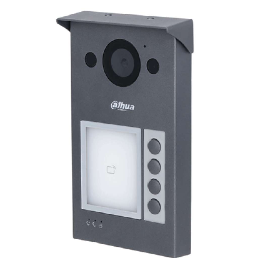 DAHUA - VTO3312Q-P Μπουτονίερα 2 καλωδίων 4 κλήσεων με καρταναγνώστη.