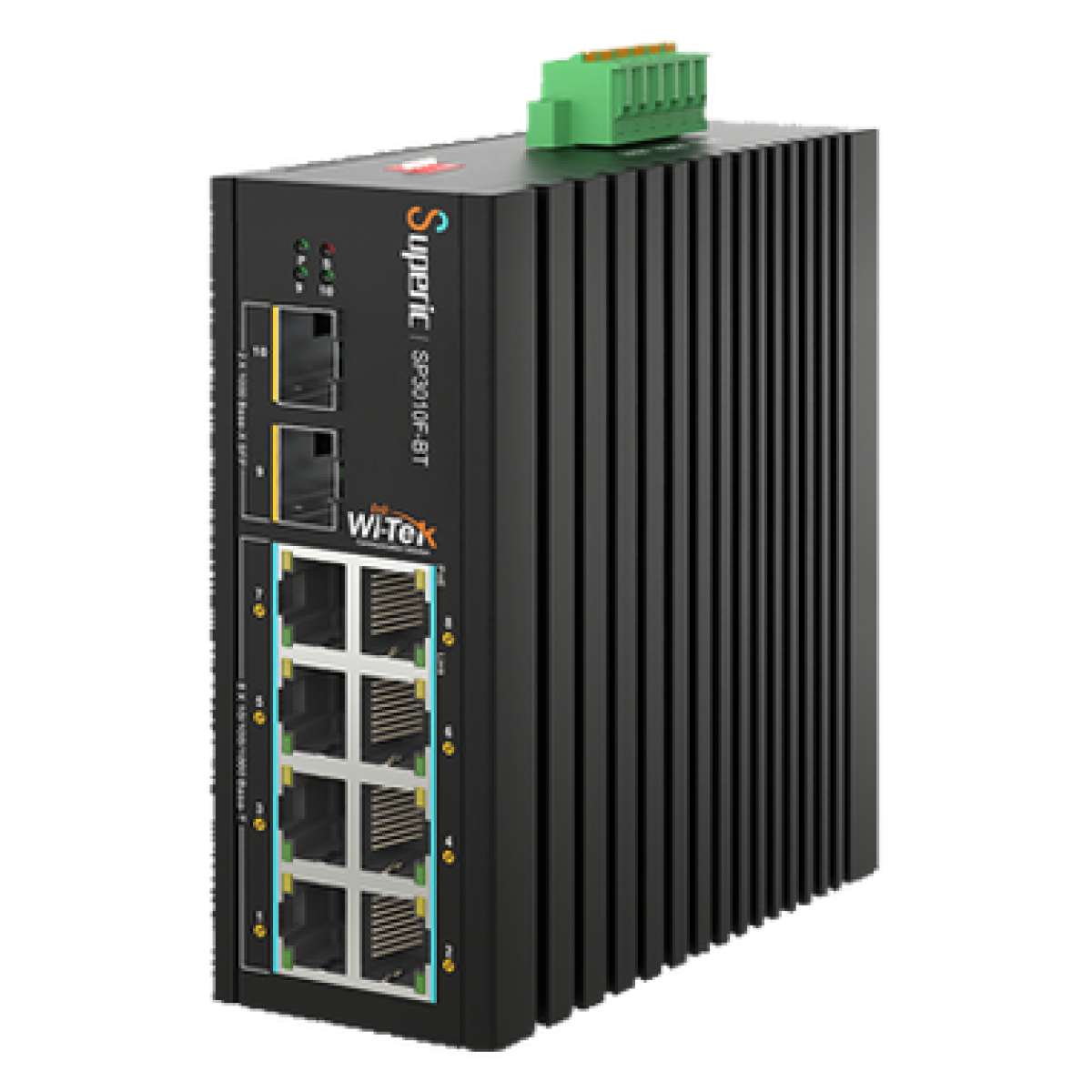 WI-TEK - SP3010F Industrial PoE switch 8 θυρών στα 1000Mbps για αντοχή σε ακραίες συνθήκες. Τροφοδοσία 240W.
