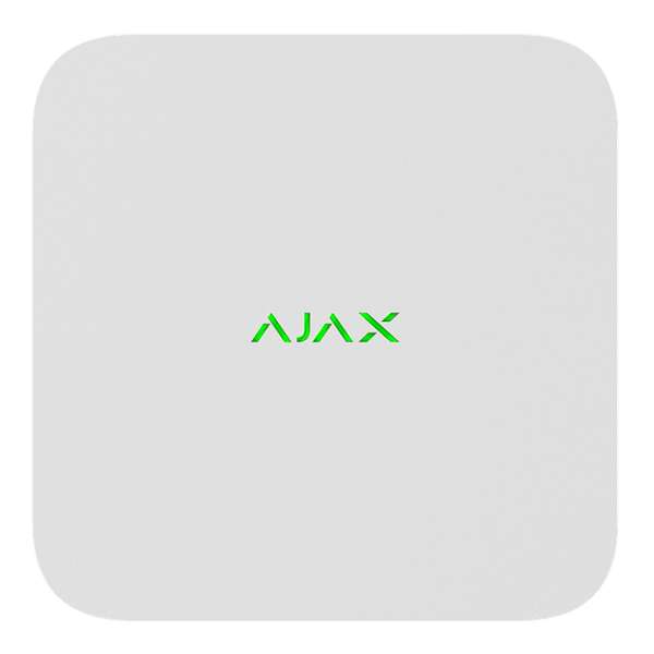 AJAX - NVR (8ch) WHITE Καταγραφικό Αjax 8 καναλιών 4Κ (8ΜP), σε λευκό χρώμα.